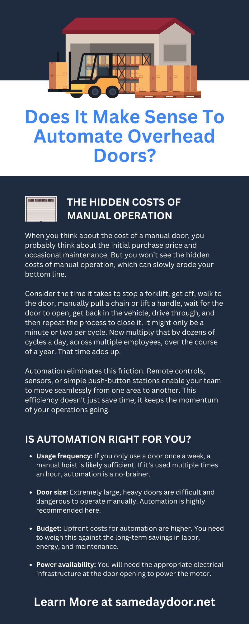 Does It Make Sense To Automate Overhead Doors?