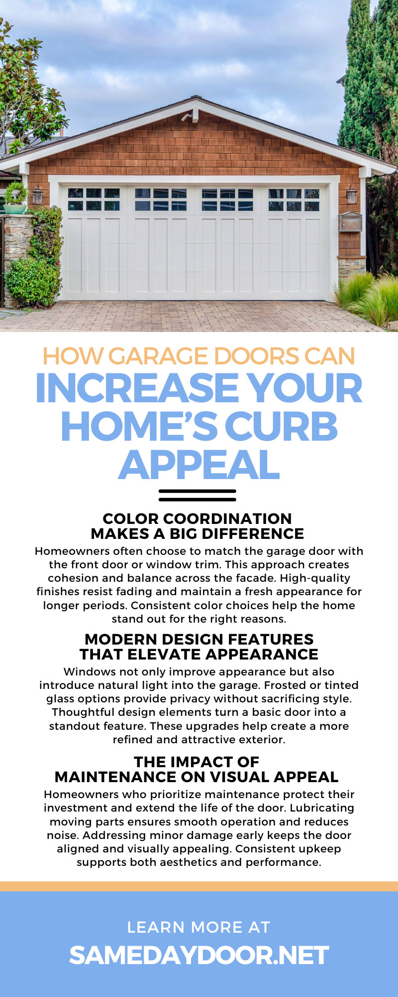 How Garage Doors Can Increase Your Home’s Curb Appeal