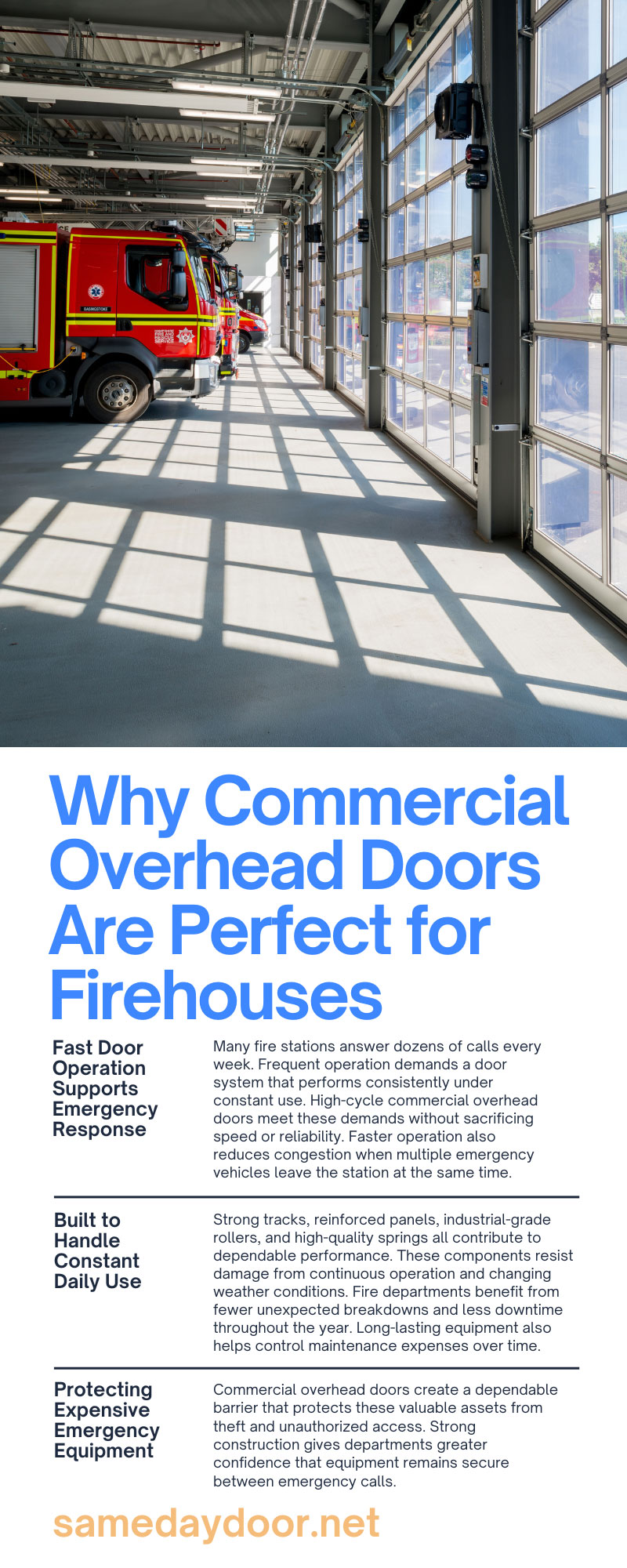 Why Commercial Overhead Doors Are Perfect for Firehouses